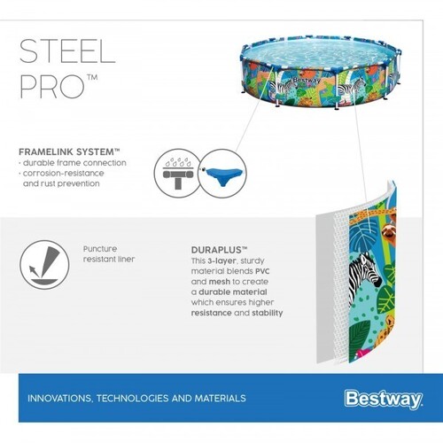 Каркасный бассейн Bestway 56985 Steel Pro 305х66см, 4062л (фото, вид 11)