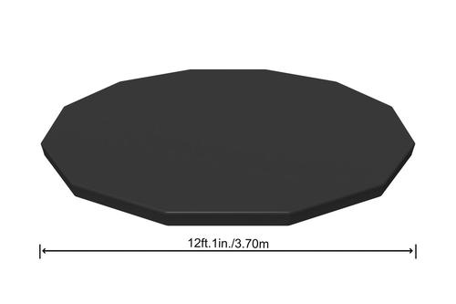 Тент 58037 для бассейнов каркасных и с надувным бортом Fast Set 366см (D370см) (фото, вид 1)