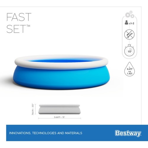  Bestway 57273 Fast Set 36676, 5377 (,  4)