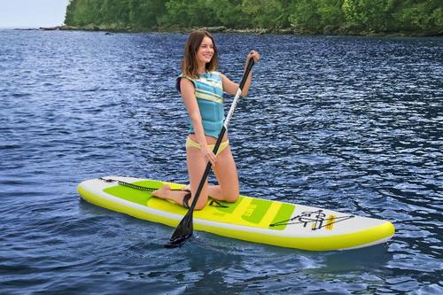 SUP-доска 65340 "Sea Breeze" 305х84х12см, насос, весло, лиш, киль, ремнабор, сумка, до 120кг (фото, вид 5)
