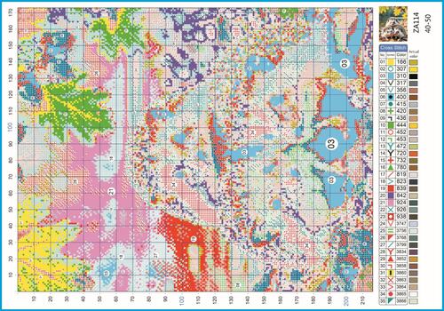 Вышивка ZA114, 40х50 см (вид 2) Вышивка ZA114, 40х50 см (фото, вид 2)
