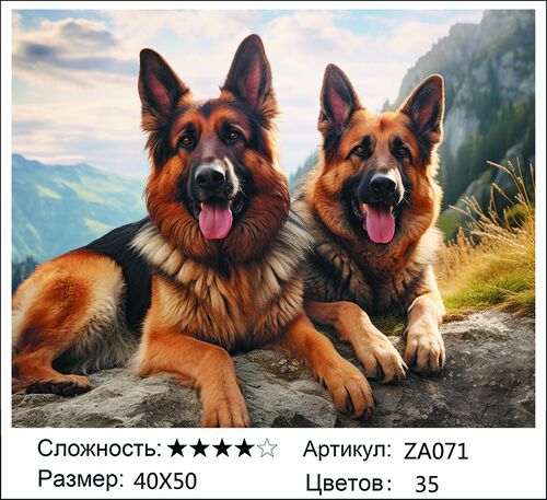 Вышивка ZA071, 40х50 см Вышивка ZA071, 40х50 см (фото)